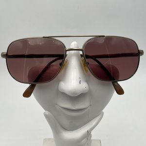 Vintage Safilo Elasta 7126 Gold Aviator Sunglasses Frames